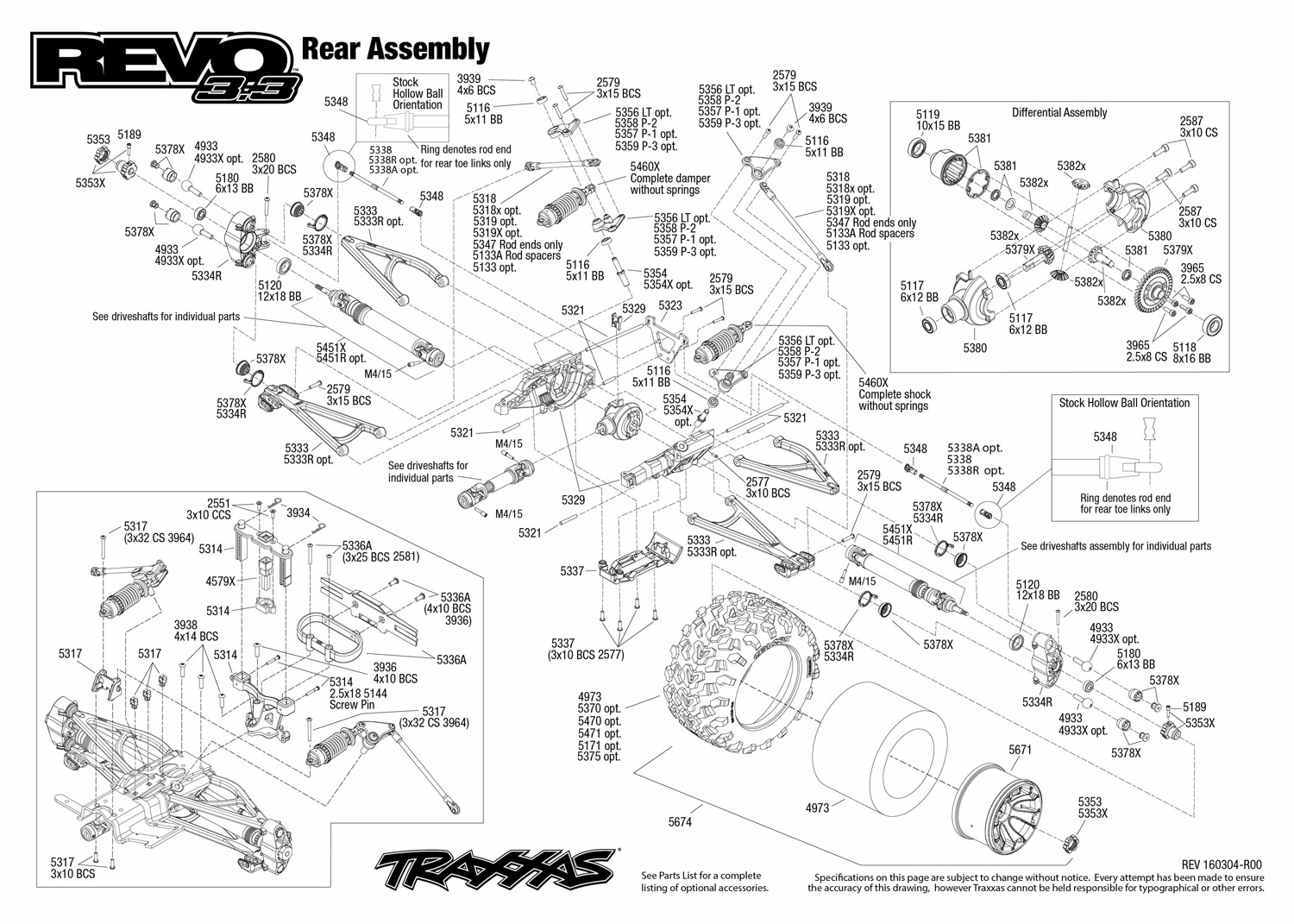 Traxxas revo 3.3 parts diagram - merightX